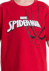 Forest x Marvel Spiderman Premium Weight Air-Cotton Oversized Round Neck Tee Family Tee Men / Kids - FA20006 / FAK20006