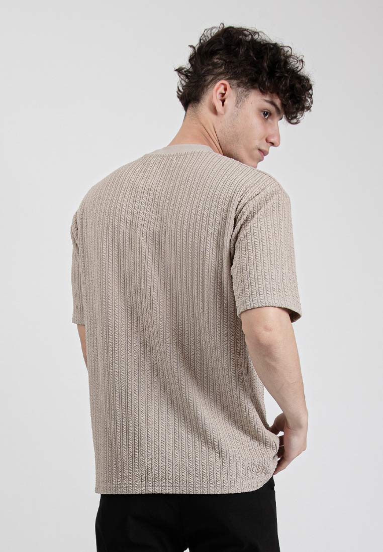 Forest Fancy Knitted Round Neck T Shirts Men Knitwear | Baju Sweater Lelaki Knitwear - 621386