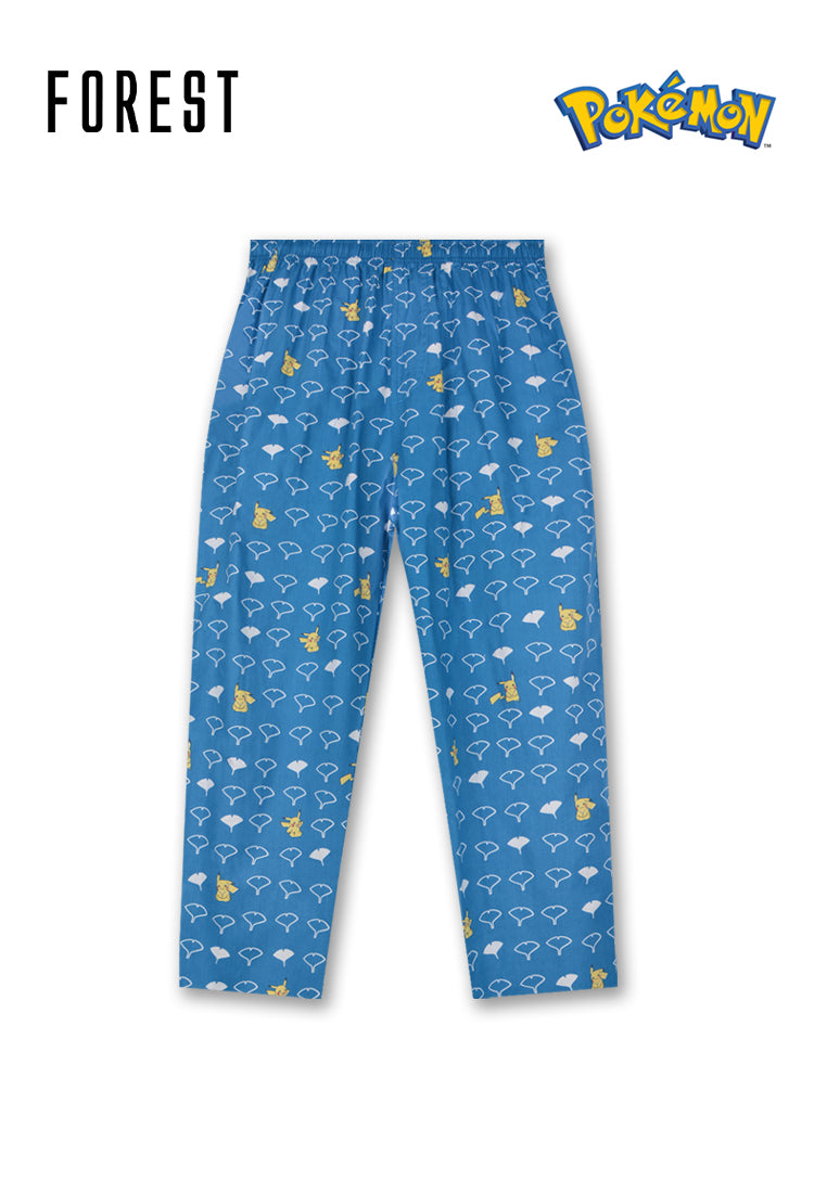 (1 Pc) Pokémon Unisex Woven Cotton Long Pants Pyjamas Selected Colours - PPU1036L