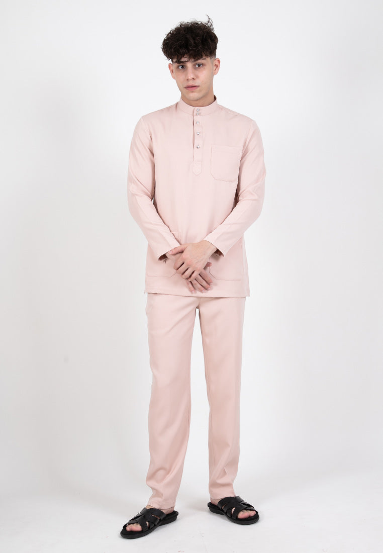Forest x Hatta Dolmat Baju Melayu Cekak Musang Regular Fit - BM23766 -17Nude