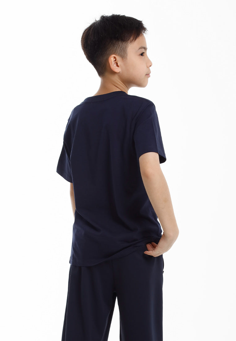 Forest Baju T Shirt Budak Lelaki | Forest Kids Regular Fit Graphic Crew Neck Short Sleeve T Shirt Kids - FK20331
