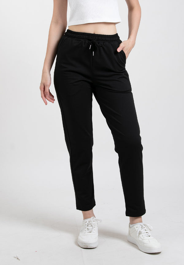 Forest Ladies Casual Polyester Elastic Waist Jogger Pants Women Casual Long Pants | Seluar Panjang Perempuan - 810542