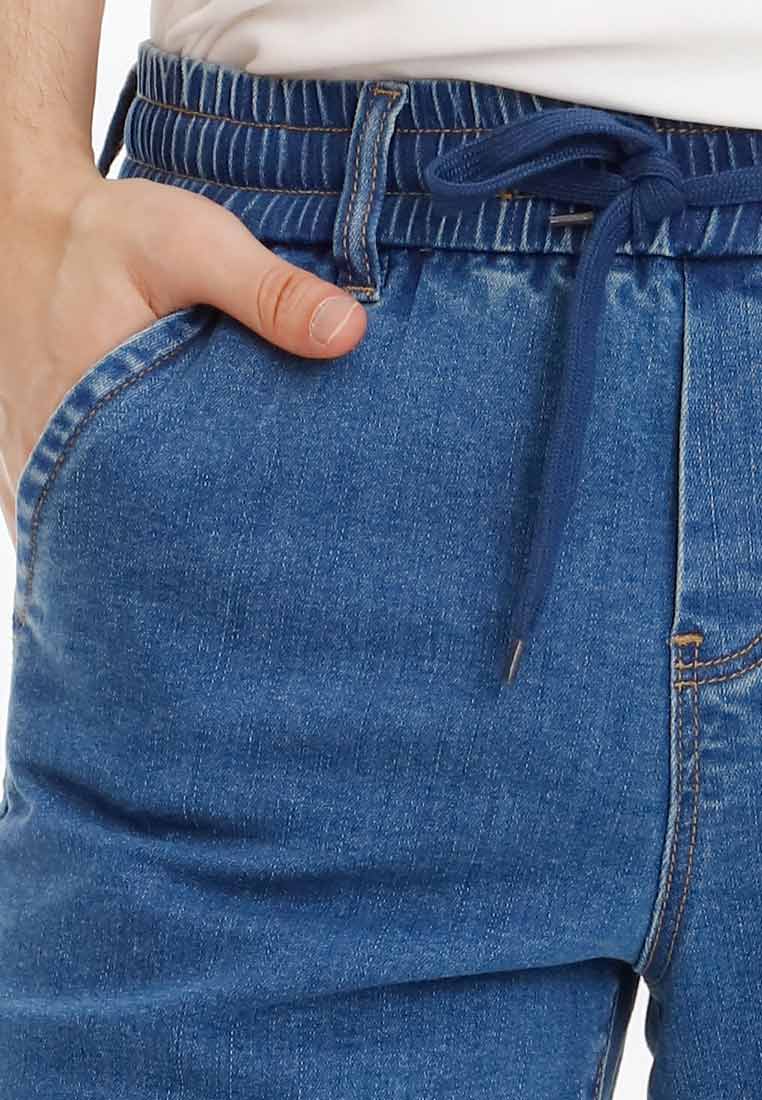 Forest Casual Denim Elastic Shorts Pants | Seluar Pendek Lelaki - 670220