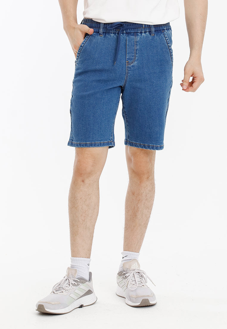 Forest Casual Denim Elastic Shorts Pants | Seluar Pendek Lelaki - 670220