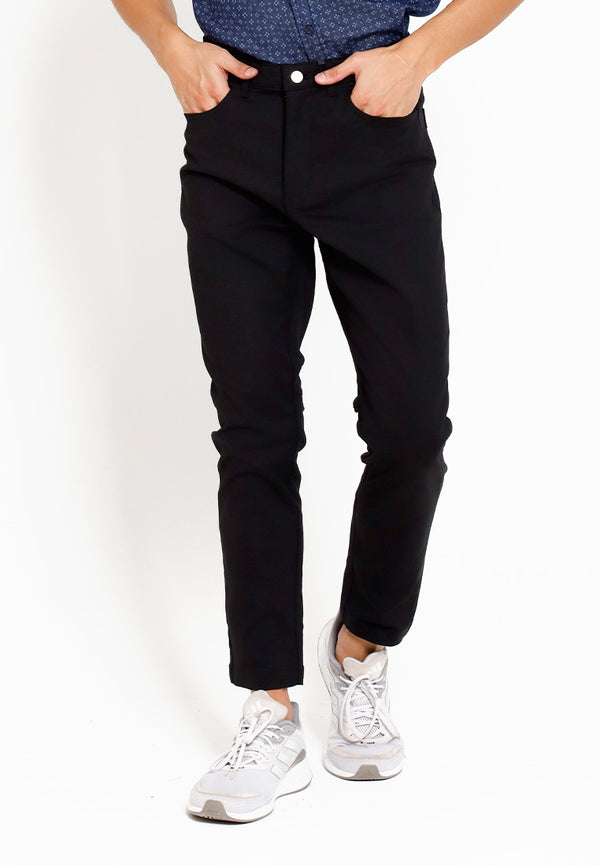 Forest Woven Cotton Spandex Slim Fit Long Pants Men | Seluar Lelaki Panjang - 610222
