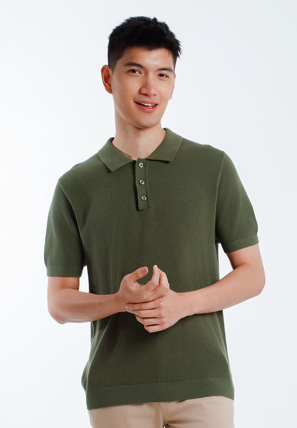 Alain Delon Baju Polo Lelaki | Alain Delon Mens Knits Polo Shirt Short Sleeve - 16025002