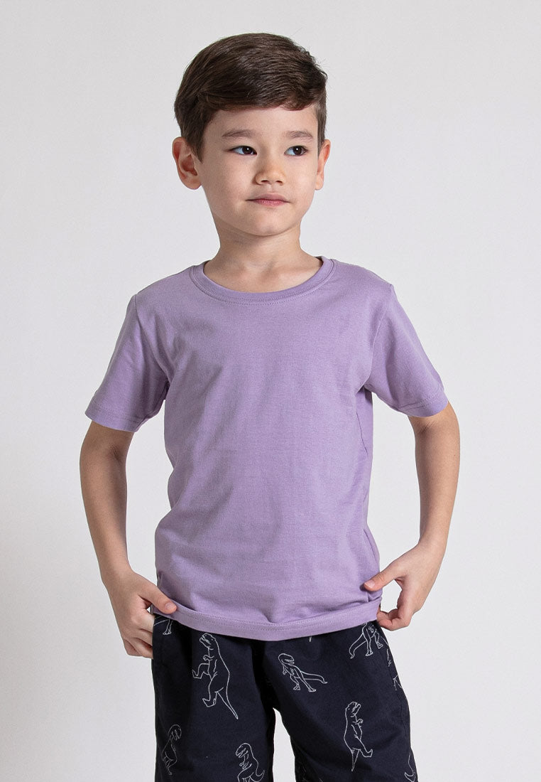 Forest Kids Unisex 100% Cotton Short Sleeve Plain Tee Boy Girl T Shirt Kids | Baju T shirt Budak - FK2052