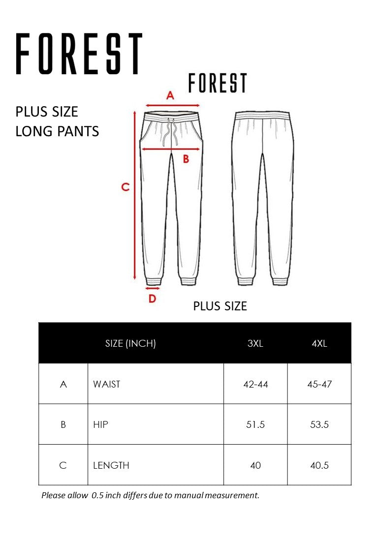 Forest Plus Size Jogger Pants Men | Plus Size Seluar Lelaki - PL10778