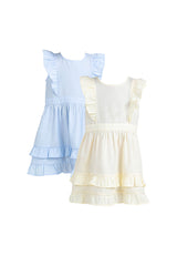 Forest Kids Girl Woven Sleeveless Ruffles Dress I Baju Budak Perempuan Girl Dress - FK885012