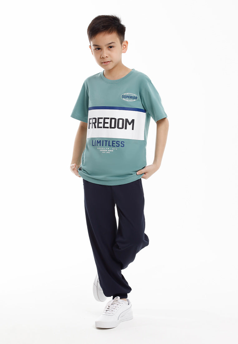 Forest Baju T Shirt Budak Lelaki | Forest Kids Regular Fit Graphic Tee Crew Neck Short Sleeve  - FK20334