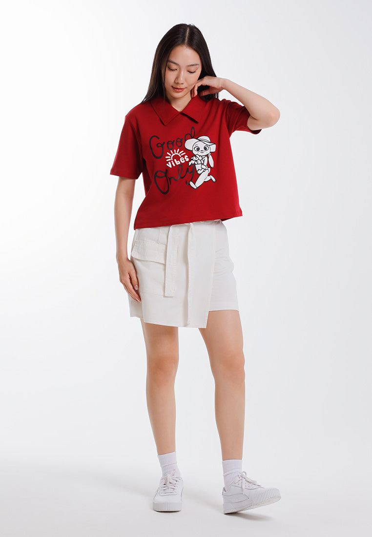 Forest T Shirt Perempuan/Budak | Forest x Disney Zootopia 2 Premium Cotton Cropped Women/Kids Tee - FW820157/FWK820157