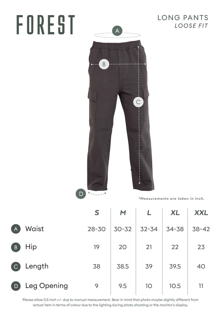 Forest Cargo Long Pants Men Trousers | Seluar Lelaki Panjang - 10815