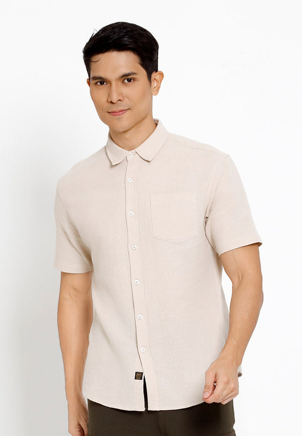 Forest Woven Full Printed Short Sleeve Men Shirt | Baju Kemeja Lelaki - 621438