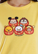 Forest x Disney Tsum Tsum Cotton Round Neck CNY Tee Ladies  - FW820111