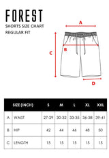 Forest Stretchable 15" Dri-Fit Sport Shorts Quick Dry Short Pants Men | Seluar Pendek Lelaki - 60111