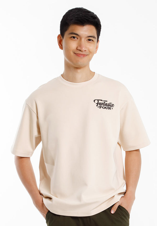 Forest Baju T Shirt Lelaki | Forest x Marvel Fantastic 4 Air-Cotton Oversized Heavy Weight Mens Tee- FA20022