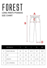 (1 Pc) Byford 100% cotton Long Pants Pyjamas - BPD853L