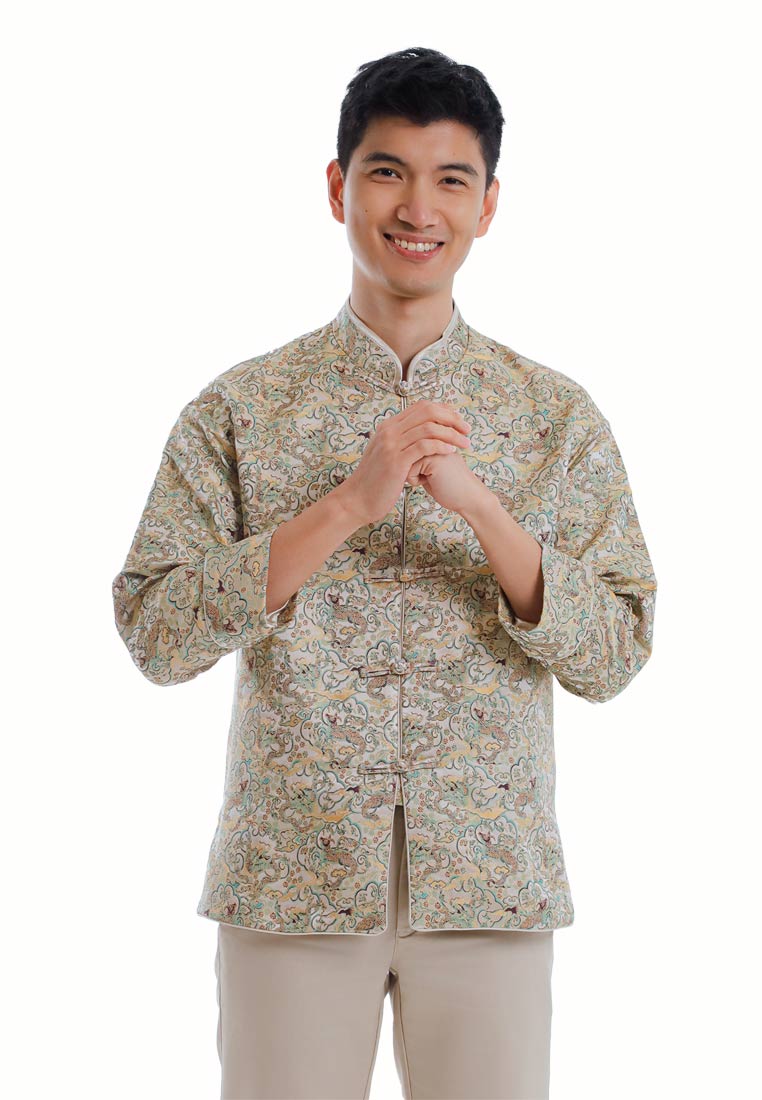 Byford CNY Tang Fu Lelaki | Byford Mens Tang Fu Jacquard Long Sleeve - 3526902Z