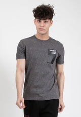 Forest Pigment Dye Tee Crew Neck Short Sleeve T Shirt Men | Regular cut Tee Shirt Men - 621376