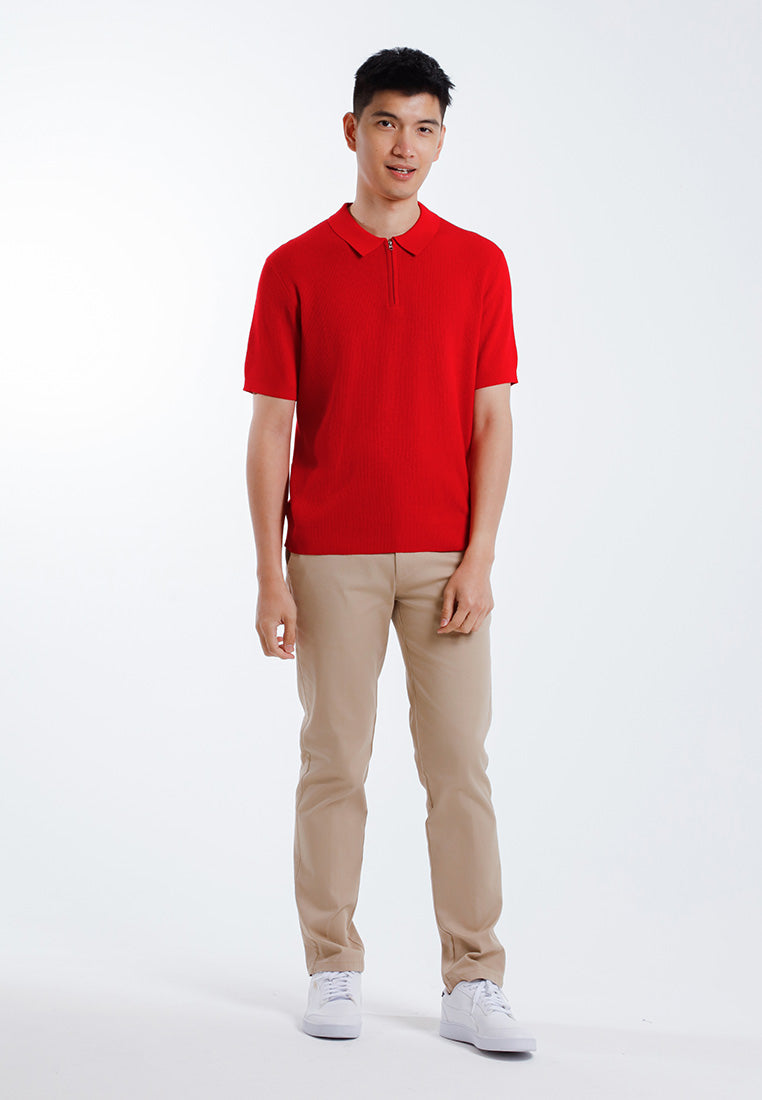 Alain Delon Tshirt Lelaki Lengan Pendek | Alain Delon Knits Polo Shirt Short Sleeve - 16025007