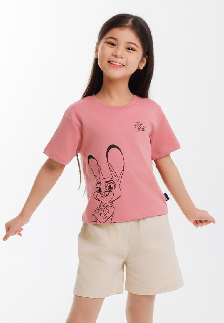 Forest T Shirt Perempuan/Budak | Forest x Disney Zootopia 2 Premium Cotton Cropped Women/Kids Tee - FW820155/FWK820155