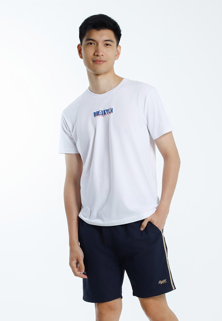 Forest T Shirt Lelaki | Forest Regular Fit Graphic Printed Round Neck Short Sleeve T Shirt Men - 24081