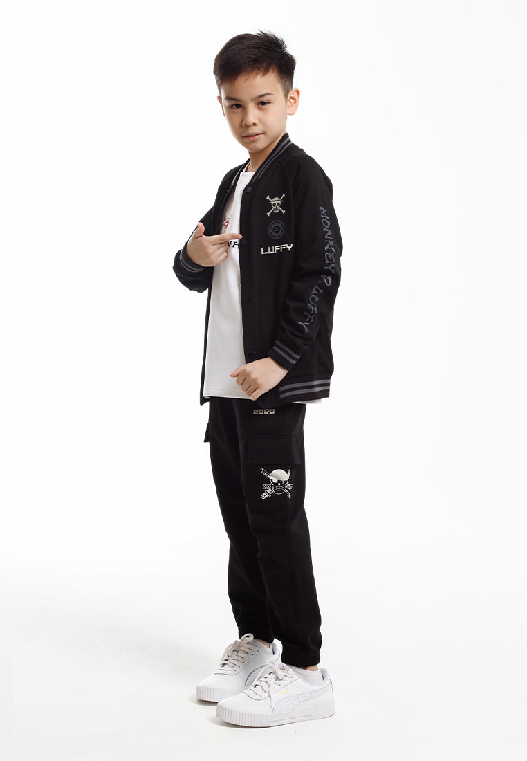 Forest Jacket/Seluar Budak Lelaki | Forest x One Piece Air Cotton Kids Long Pants/Baseball Jacket - FOK10001/FOK30000