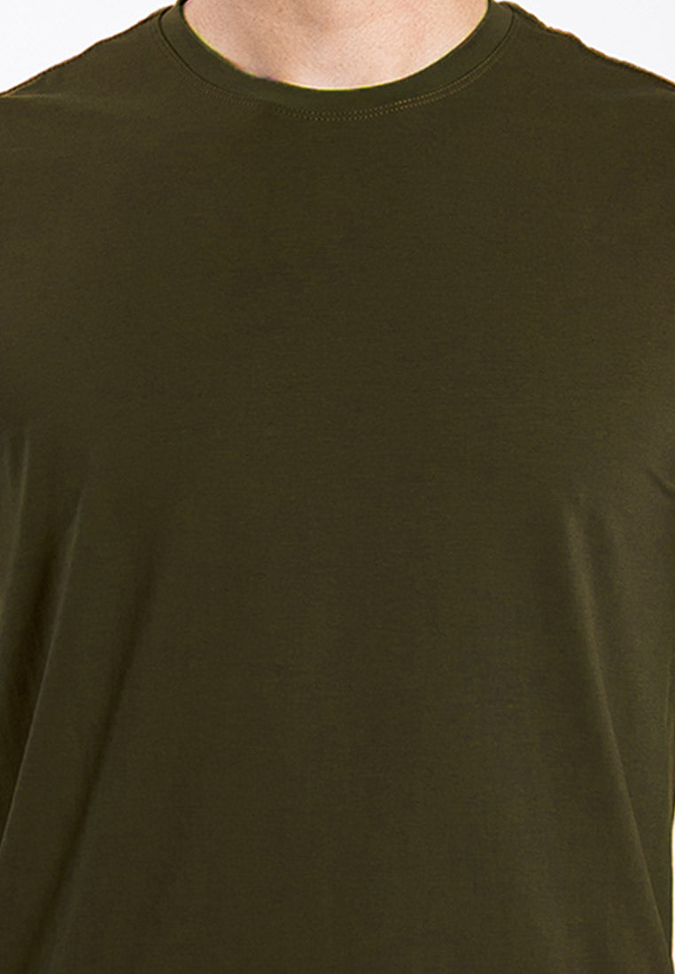 Forest Plus Size Premium Soft-Touch Cotton Slim Fit Plain Tee T Shirt Men - PL23791