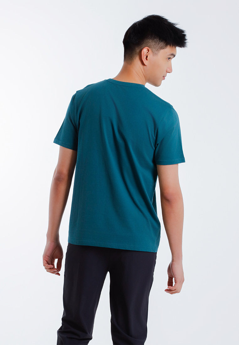 Forest T-shirt Lelaki | Forest Regular Fit Graphic Tee Crew Neck Short Sleeve T Shirt Men - 24057