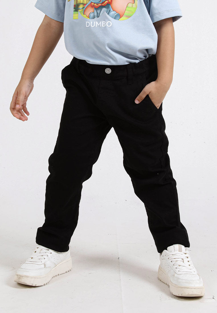 Forest Kids Boy Cotton Twill Stretchable Waistband Long Pants | Seluar Panjang Budak Lelaki - FK10038