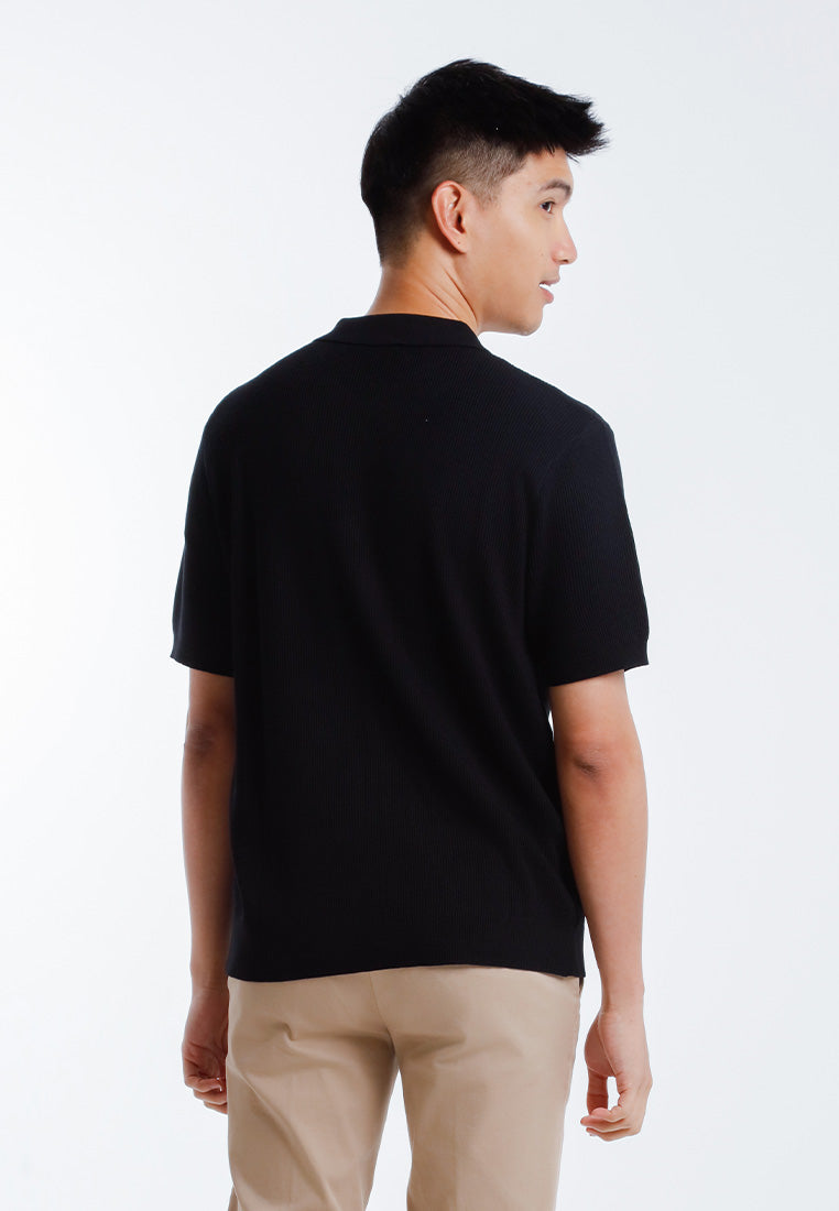 Alain Delon Tshirt Lelaki Lengan Pendek | Alain Delon Knits Polo Shirt Short Sleeve - 16025007