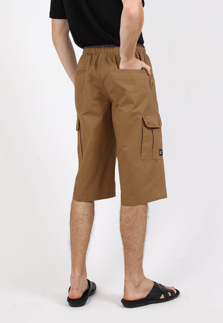 Forest 100% Cotton Twill 27"/28" Cargo Pants Men Shorts Casual 3 Quarter Short Pants Men | Seluar Pendek Lelaki - 65849