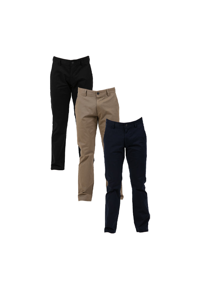 Forest Stretchable Chino Pants Trousers Straight Cut Pant Men Cotton Long Pants | Seluar Lelaki - 610217