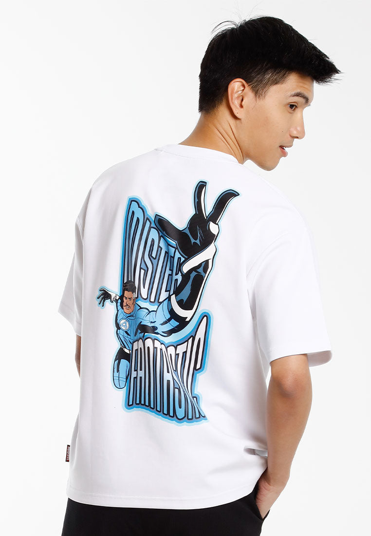 Forest Baju T Shirt Lelaki | Forest x Marvel Fantastic 4 Air-Cotton Oversized Heavy Weight Mens Tee - FA20021