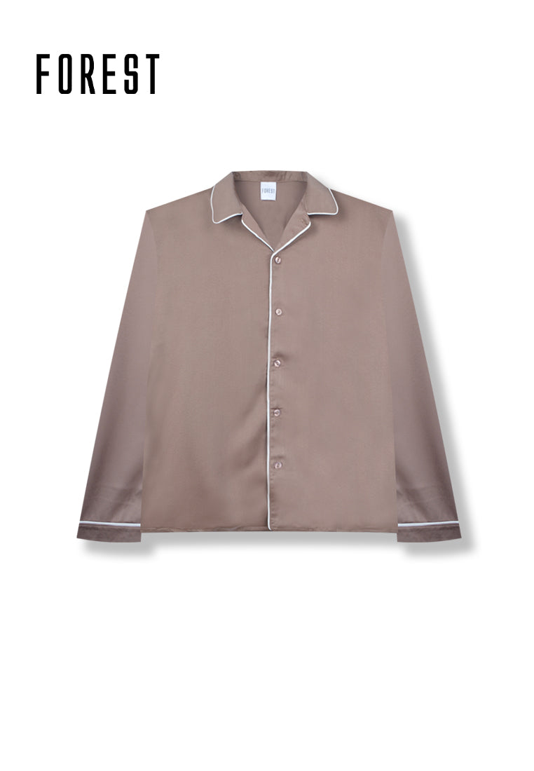 (1 Pc) Forest Unisex Microfiber Feel Long Sleeve Long Pants Pyjamas Selected Colours - FPU0017LL