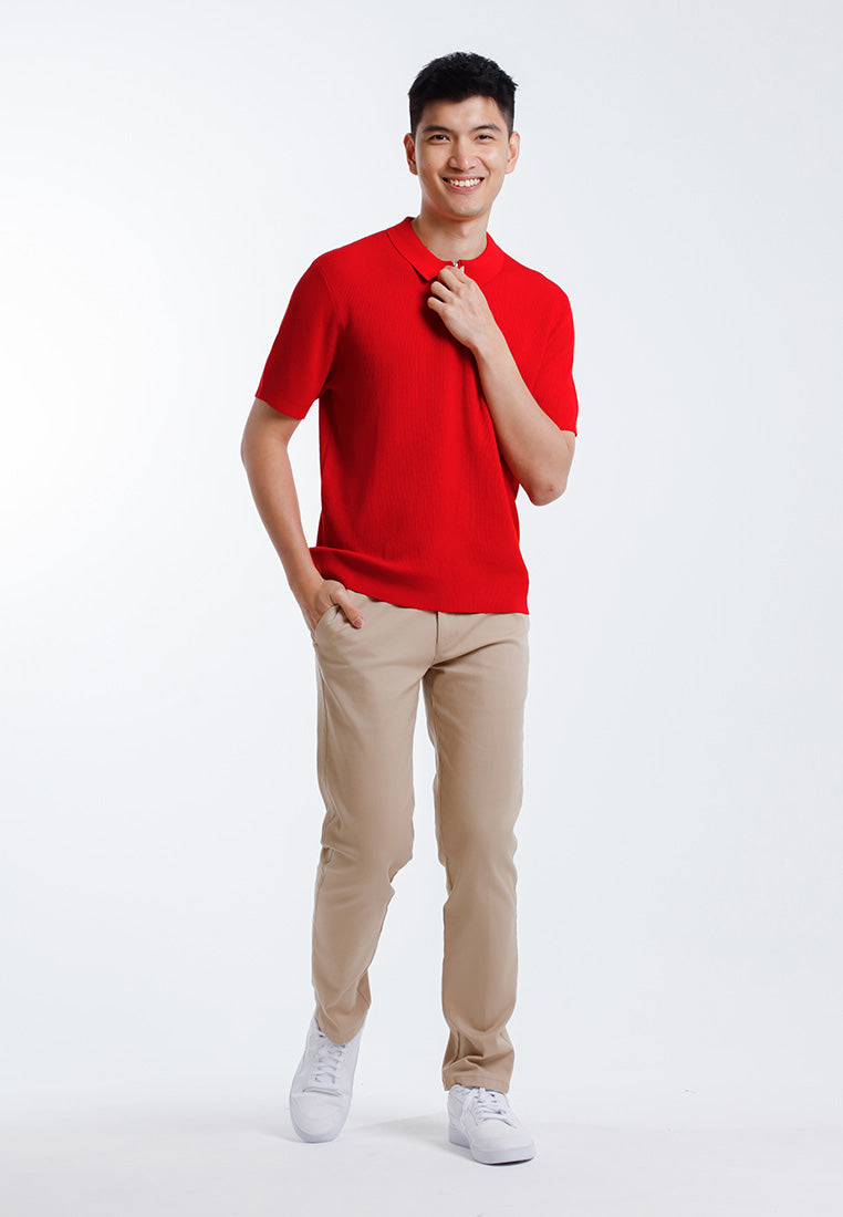 Alain Delon Tshirt Lelaki Lengan Pendek | Alain Delon Knits Polo Shirt Short Sleeve - 16025007