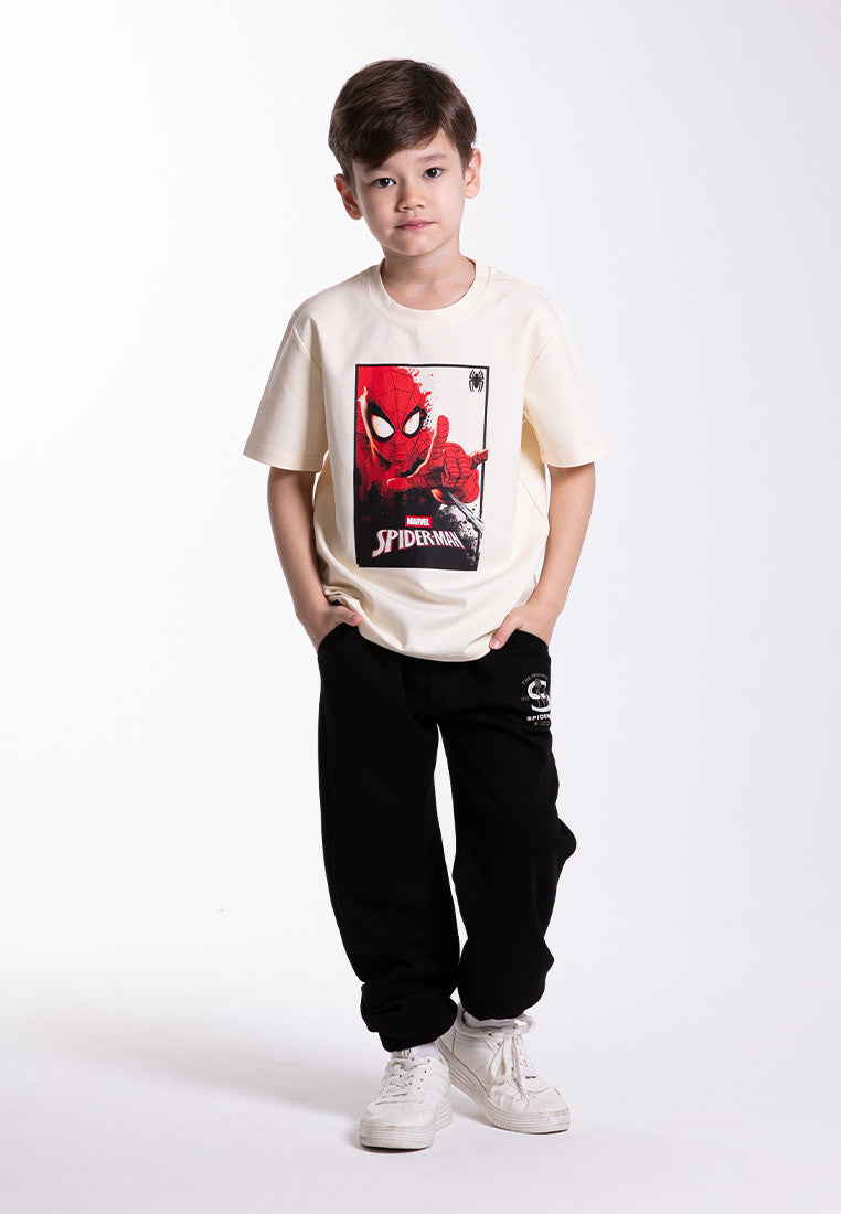 Forest x Marvel Spiderman Premium Weight Air-Cotton Oversized Round Neck Tee Family Tee Men / Kids  - FA20005 / FAK20005