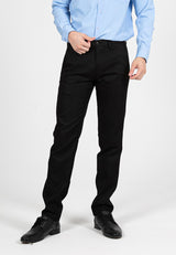 Byford Slim Fit Flat Front Cotton Pants - 3223003A