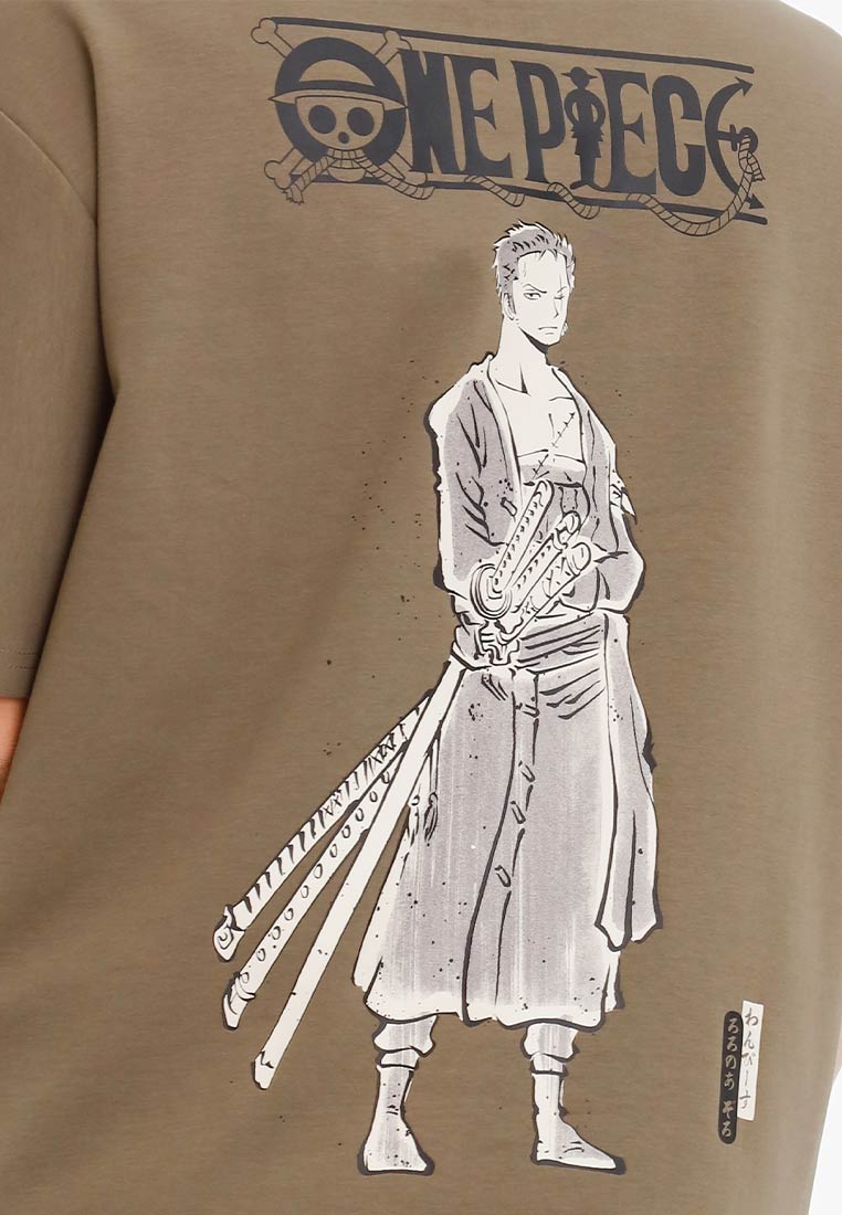 Forest Baju T shirt/Seluar Lelaki | Forest x One Piece Zoro Premium Air-Cotton Oversized Mens Tee/Pants - FO20009/FO65000