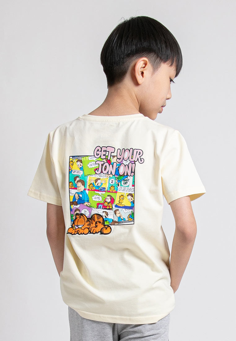 Forest x Garfield Heavy Weight Fabric Embroidered Round Neck Tee Family Tee Men / Kids - FG20007 / FGK20007