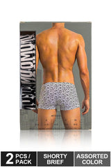 (2 Pcs) Mossimo Men Trunk Microfibre Spandex Men Underwear Assorted Colours - MUB1002S