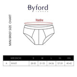 (2 Pcs) Byford Men Brief Bamboo Spandex Men Underwear Assorted Colours - BUB550M