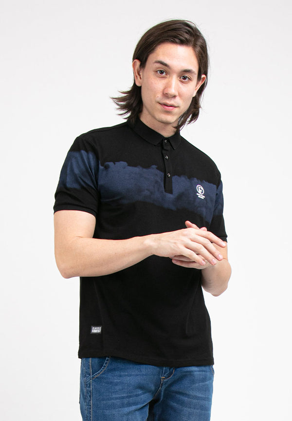 Forest Stretchable Polo T Shirt Men Slim Fit Collar Tee | Baju T Shirt Lelaki - 23794