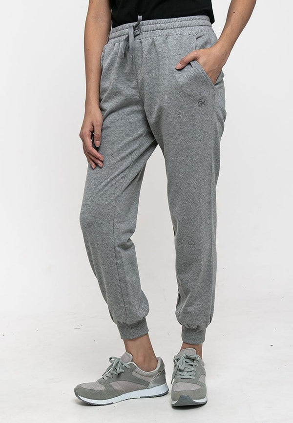 Forest Ladies Plain Elastic Cotton Terry Sweatpants Jogger Pants Women | Seluar Perempuan - 810441