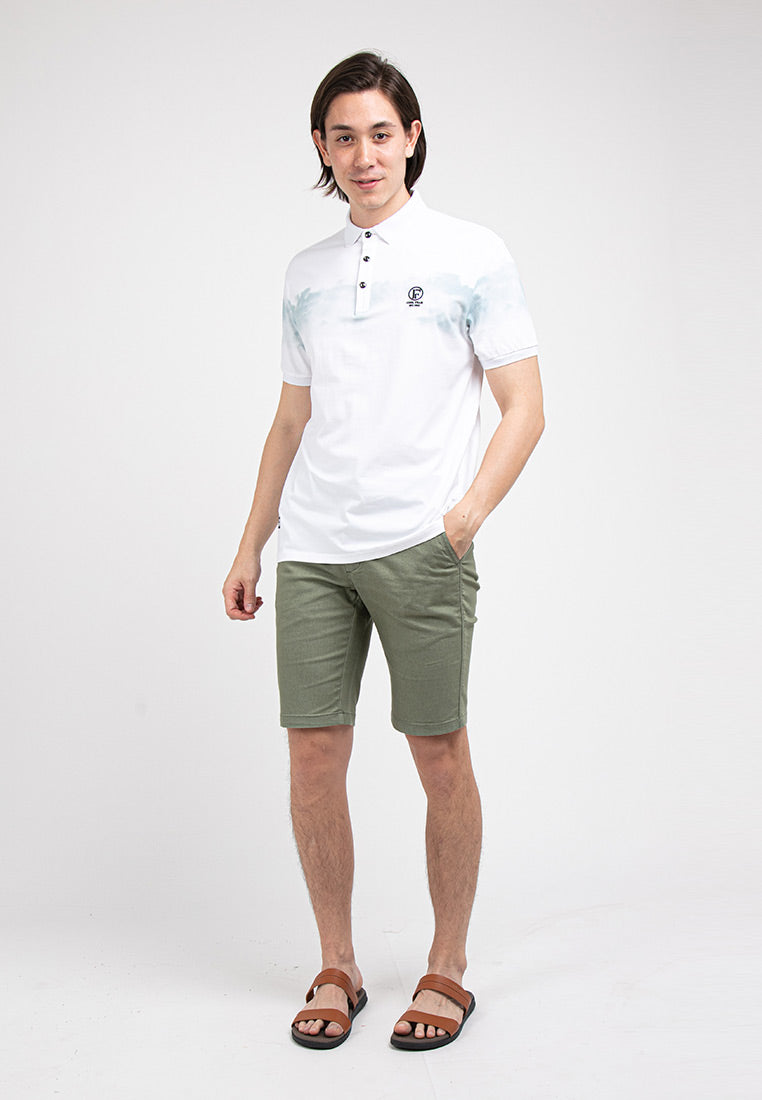 Forest Stretchable Polo T Shirt Men Slim Fit Collar Tee | Baju T Shirt Lelaki - 23794