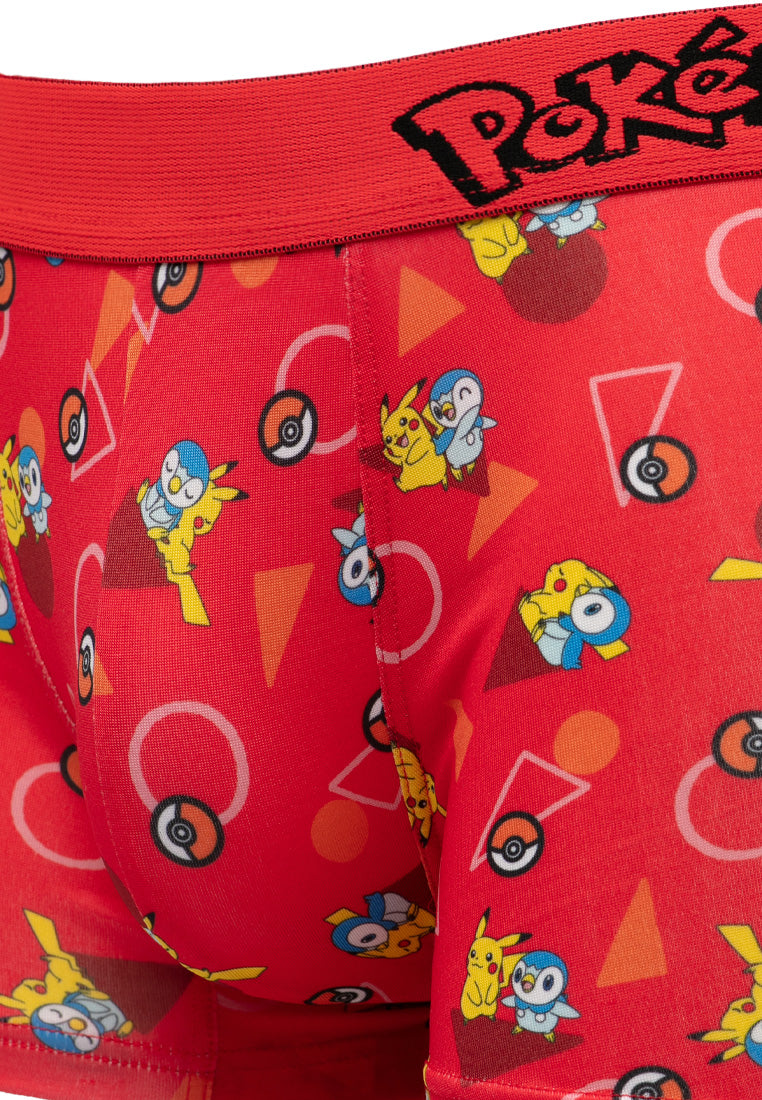 (2 Pcs) Pokémon Mens Microfibre Spandex Shorty Brief Underwear Assorted Colours - PUD1003S