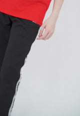 Shinchan Taping And Premium Printed Logo Jogger Pants - FC10000
