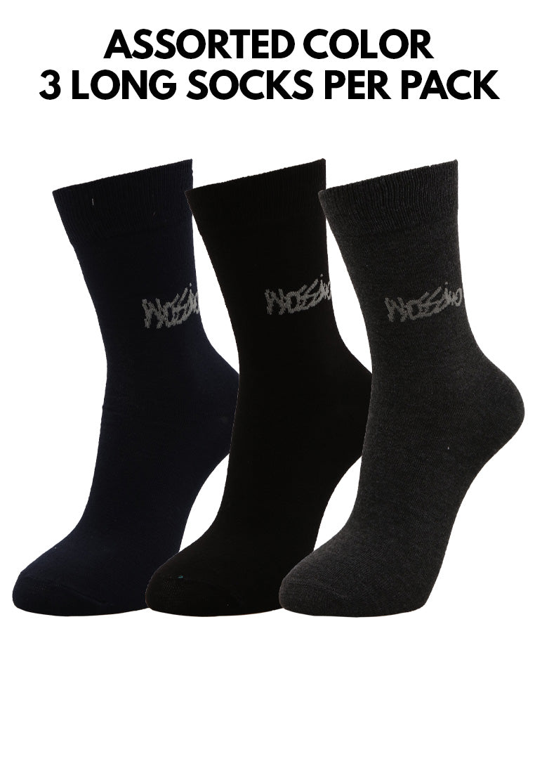 (3 Pcs) Mossimo Poly Spandex Full Length Casual Socks- MSF0022W