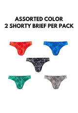 Byford Underwear Nylon Spandex Seamless Mini Briefs ( 2 Pieces ) Assorted Colours - BUB666M