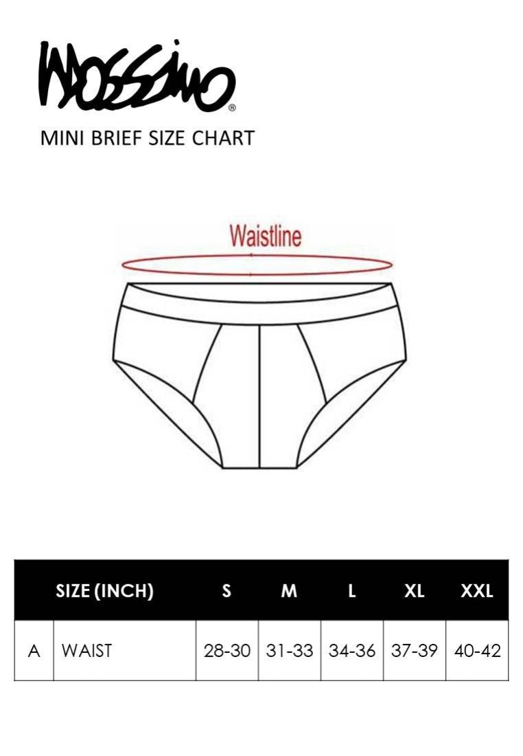 Mini Brief (3 Pieces) Assorted Colour - MUD0007M